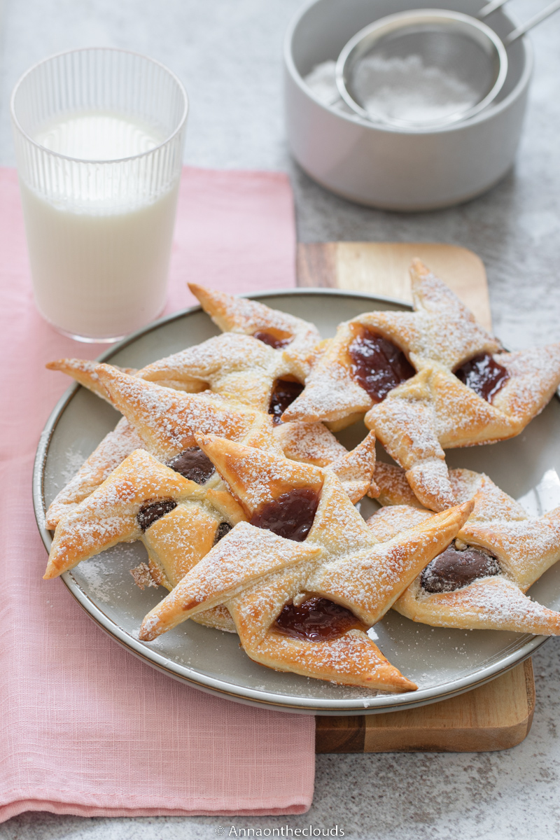 Girandole di pasta sfoglia: ricetta dolce