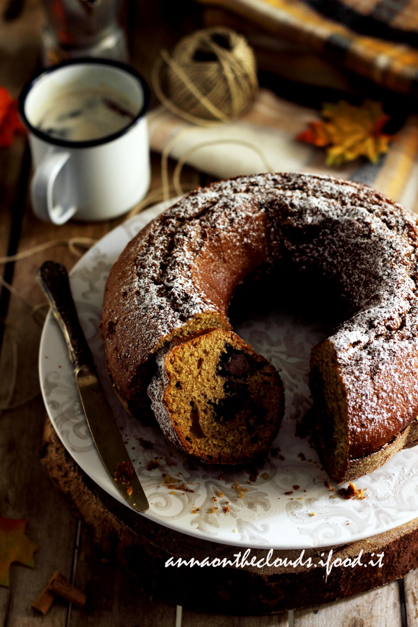 Torta di zucca e cioccolato (soffice e senza burro)