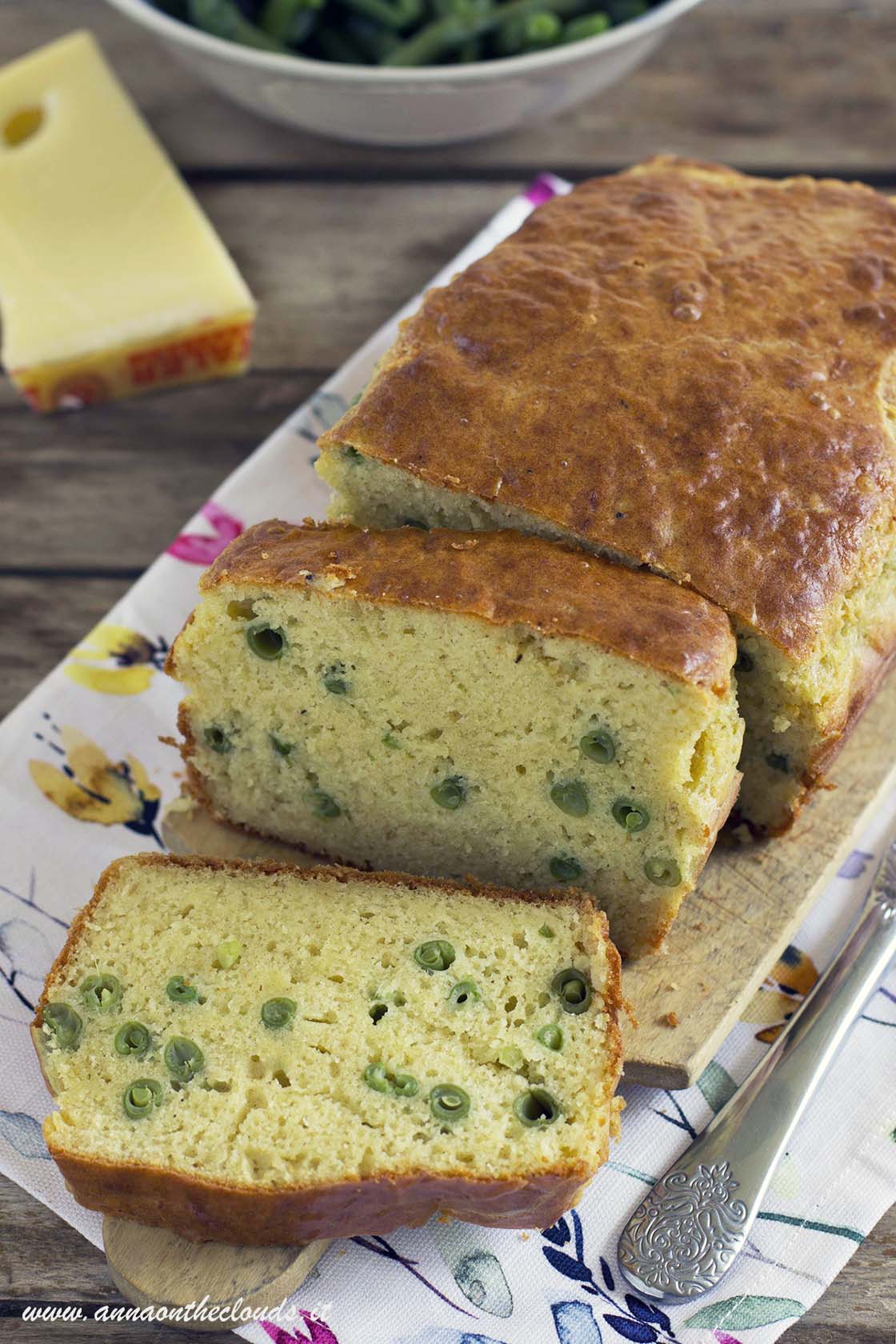 Plumcake salato ai fagiolini e Emmentaler DOP