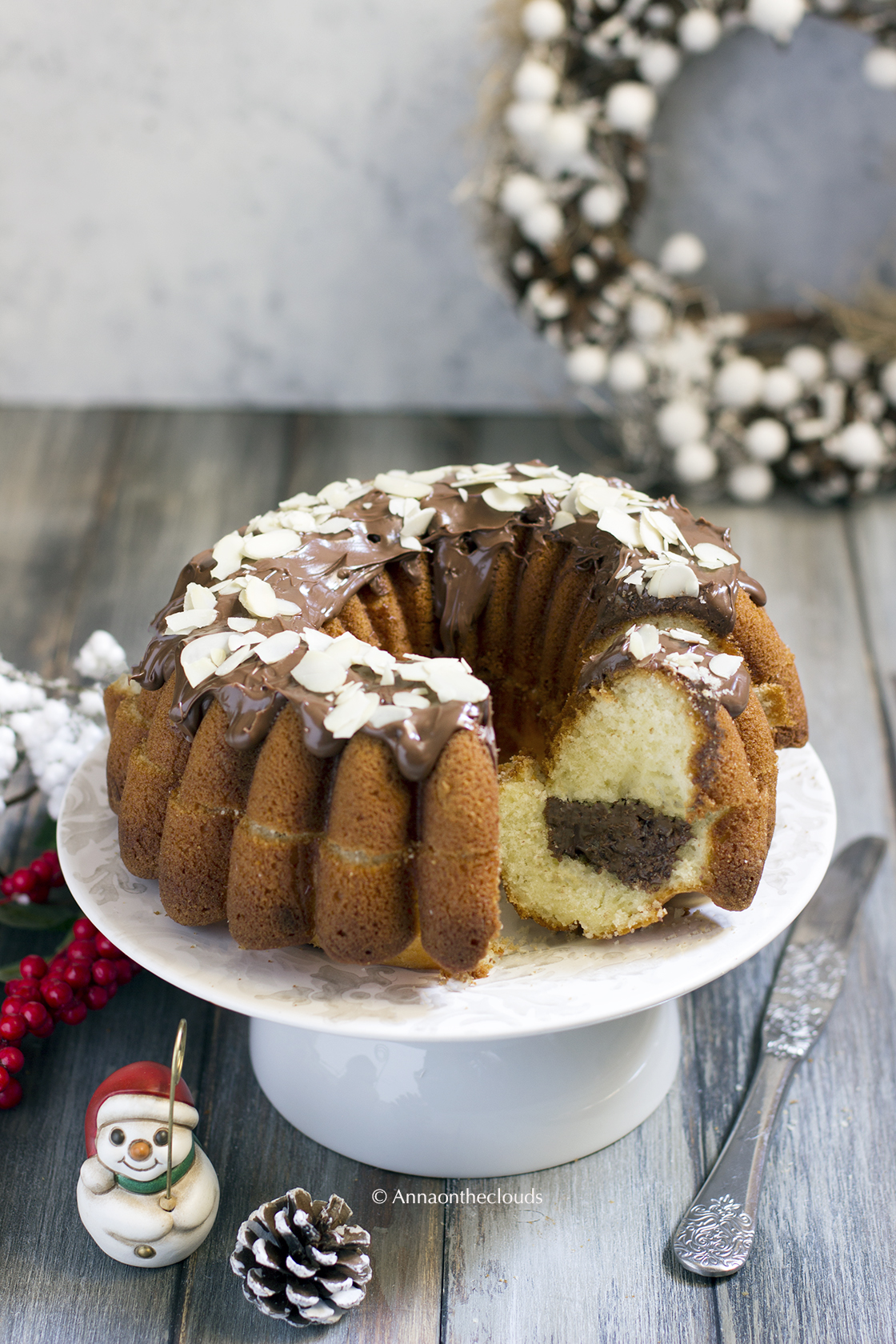 Ciambella Allo Yogurt Con Cuore Di Nutella Morbido Anna On The Clouds