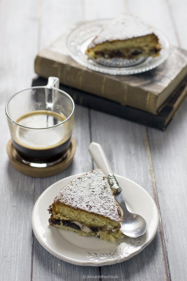 torta versata alla ricotta e cioccolato