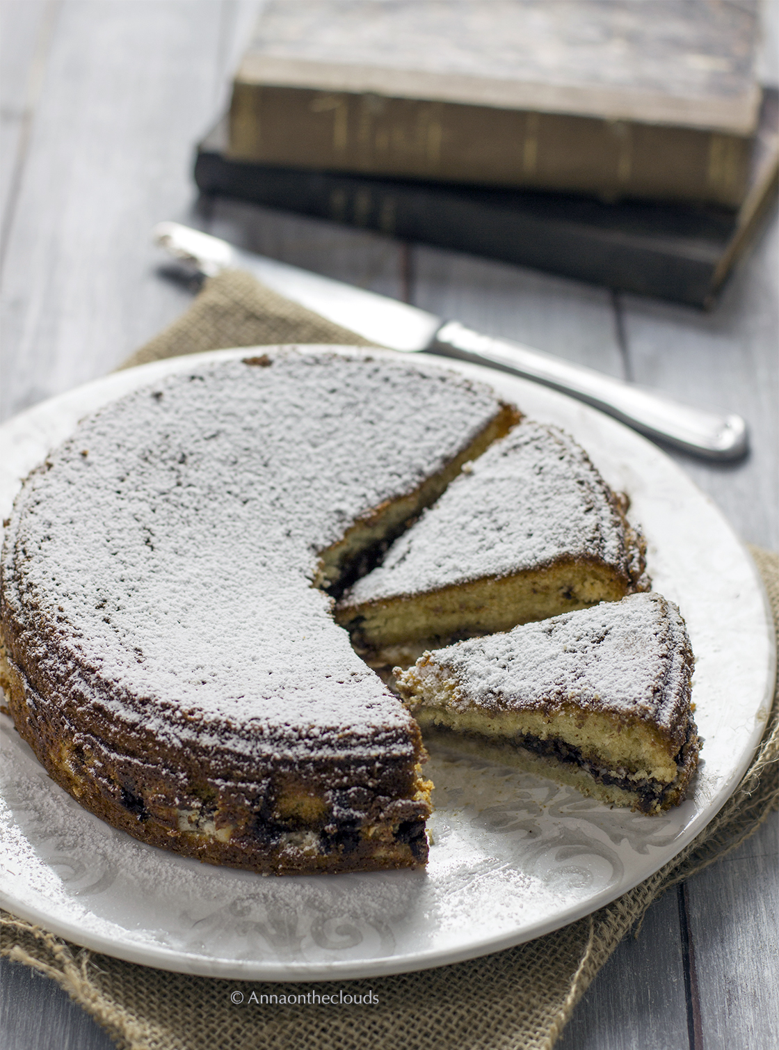 Torta versata alla ricotta e cioccolato (ricetta facile)