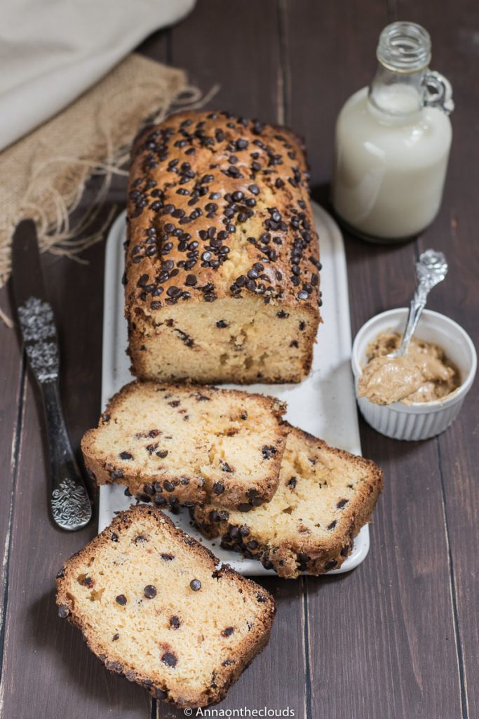 Plumcake al burro di arachidi e cioccolato