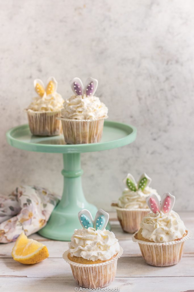 Cupcake di Pasqua (limone e cioccolato bianco)