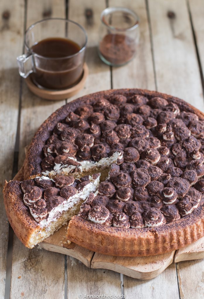 Crostata morbida al tiramisù – senza uova