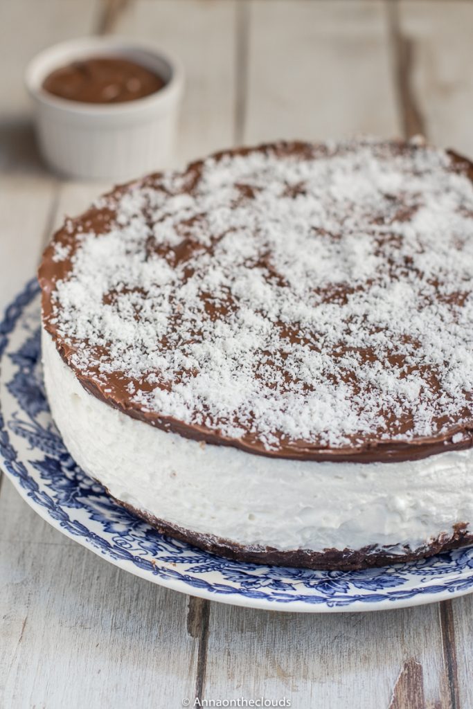 Torta fredda al cocco e nutella – ricetta in 30 minuti