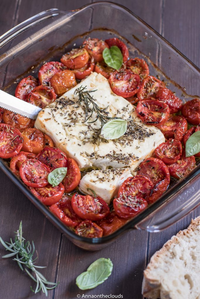 Feta al forno con i pomodori