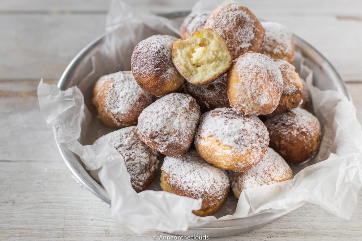 Castagnole di ricotta - senza burro