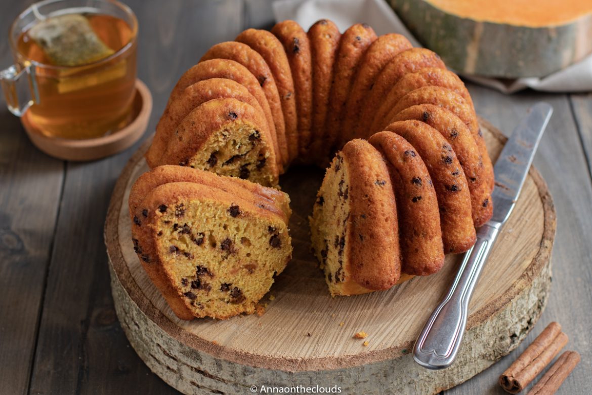 Ciambella soffice zucca e cioccolato
