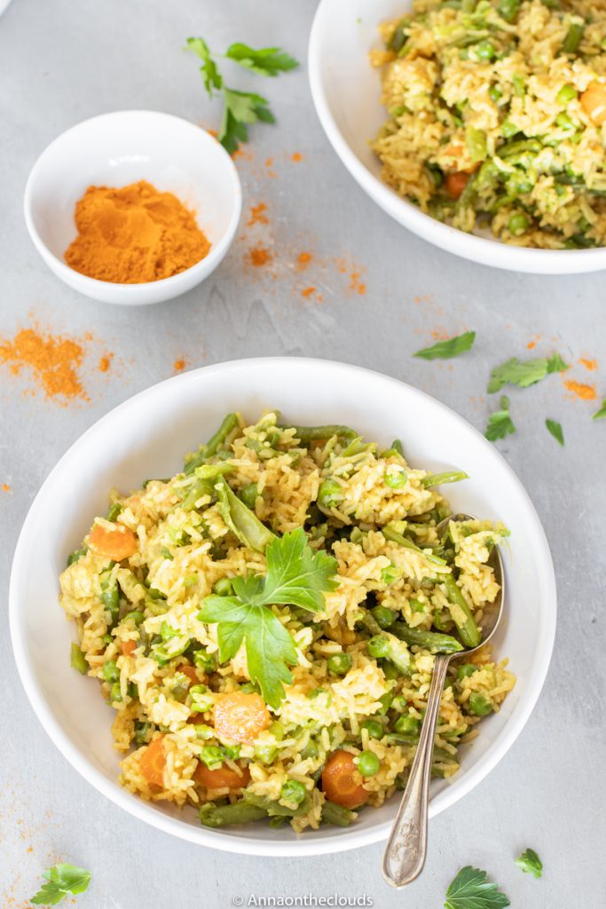 Riso basmati con verdure: ricetta thailandese facile - Anna On The Clouds