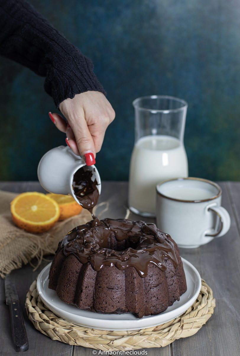 Torta al cacao, arancia e cannella: senza uova, latte e  burro