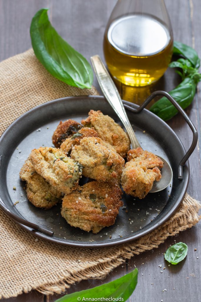 Fiori di zucca gratinati al forno