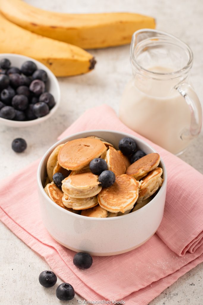 Mini pancake cereal ricetta leggera e senza grassi 
