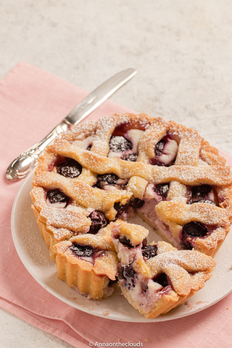 crostata ricotta e ciliegie ricetta cremosa